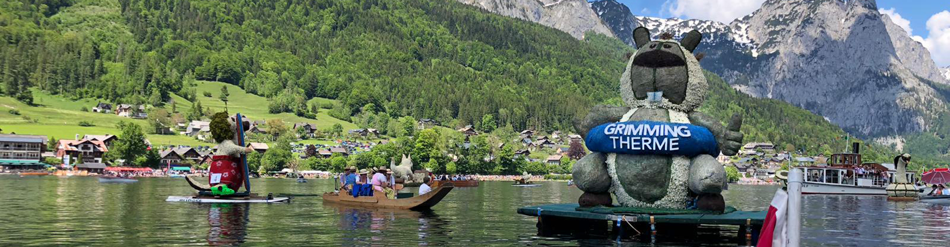 Narzissenfest 2019 Grimmaldi Grundlsee Bootskorso